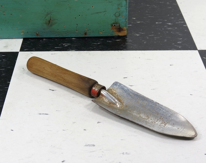 Vintage Kmart Garden Trowel With a Wooden Handle Etsy