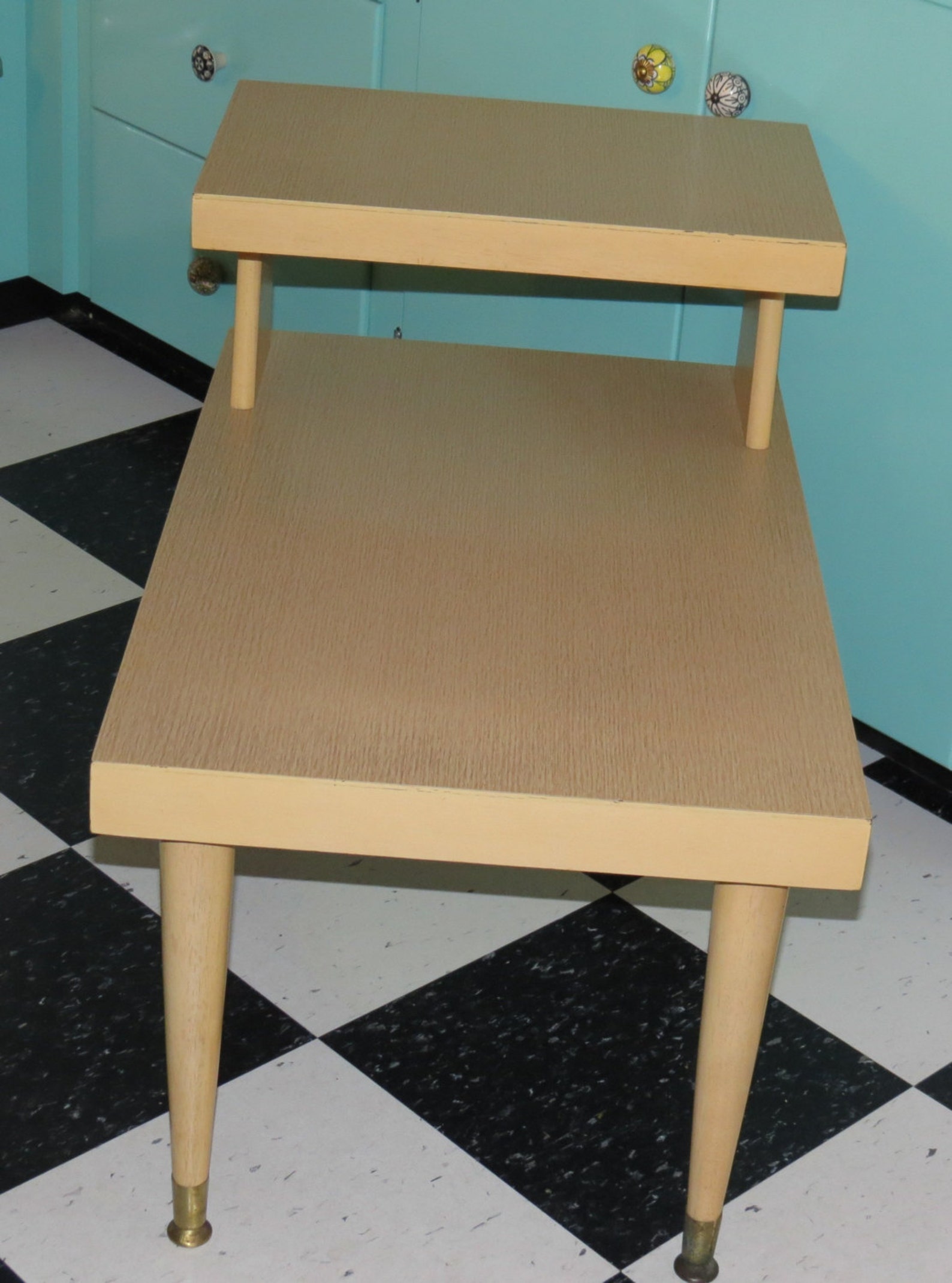 Mersman 8124 Mid Century Blonde Step Vintage End Table Etsy