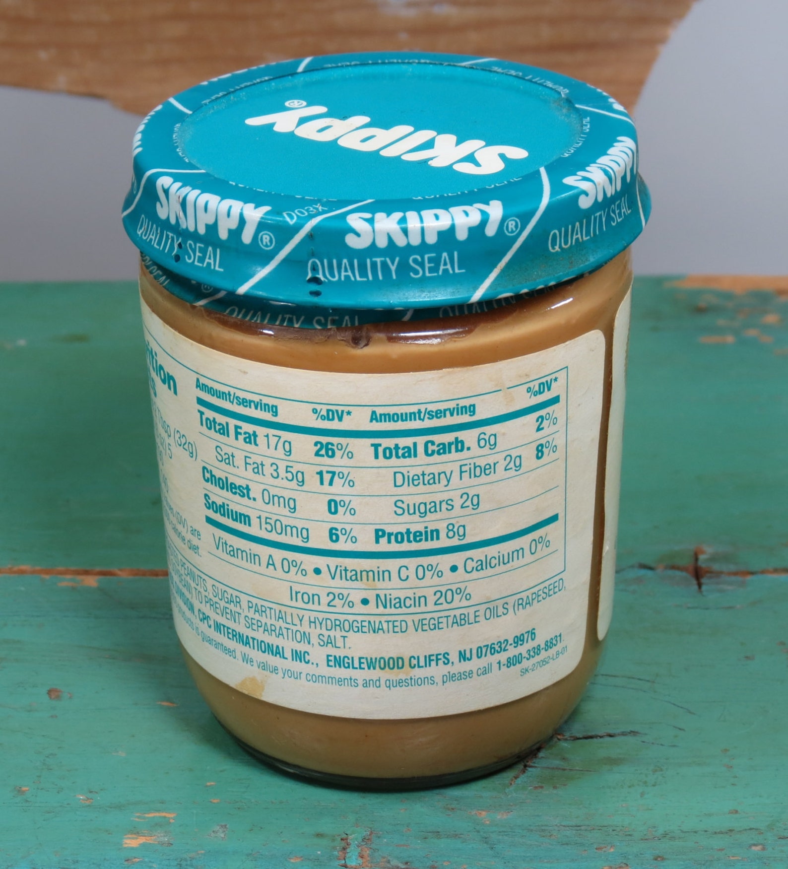 Vintage Skippy Peanut Butter Jar Circa 1995 . Sealed Glass Jar Etsy