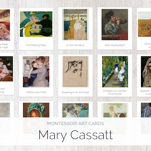 Mary Cassatt | Montessori Cards | Art Appreciation & Study