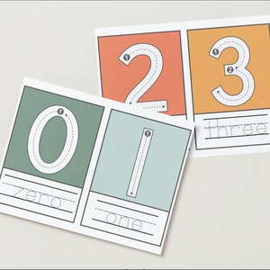 Number Tracing Cards 1-20 | Homeschool and Classroom Resources | Montessori Education | Homeschool