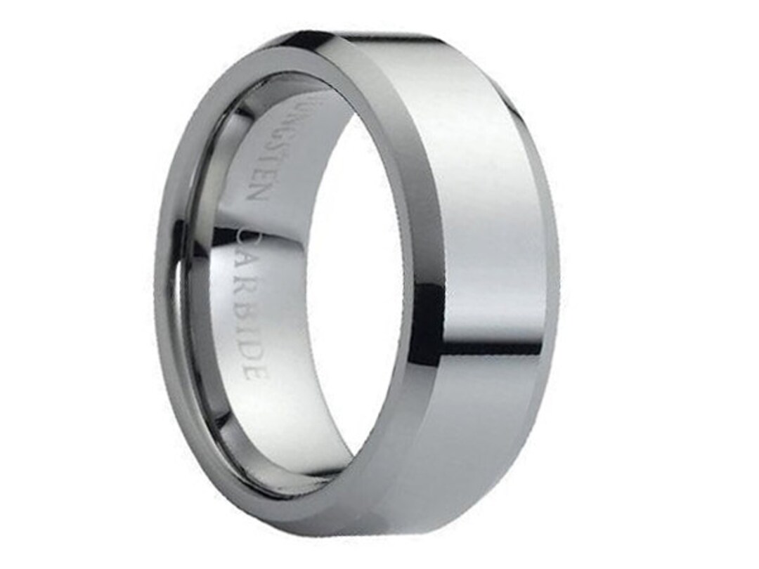 King Will Draak 8mm/6mm Rood/Blauw/Groen/Oranje/Paars/Zilver/Zwart/Azuur/Mazarijn Keltisch Draak Wolfraam Carbide Heren Trouwring Comfort Fit, X 1/2(67.19mm), Wolfraamcarbide, Geen edelsteen