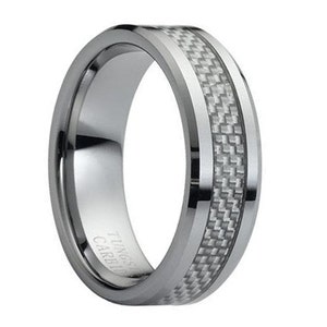 Tungsten Wedding Band,Carbon Fiber Ring,Tungsten Carbide,Wedding Ring,Wedding Band,Mens Tungsten Ring,Unisex Tungsten Ring