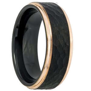 Tungsten Wedding Band,18K Rose Gold,Rose Gold Tungsten,Shiny Finish Wedding Band,Tungsten,Mens Wedding Band,Engraving,High Polish,Mens Ring