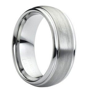 Tungsten Wedding Band,Tungsten Wedding Ring,Anniversary Ring,Engagement Ring,Tungsten Ring,Tungsten Band,Satin Polish,8mm