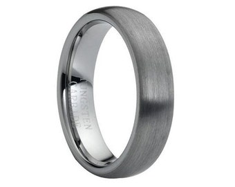 Tungsten Wedding Band,6mm,Tungsten Wedding Ring,Dome,Comfort Fit,Engagement Band,Anniversary Ring,Grooms Band,Handmade,His,Her