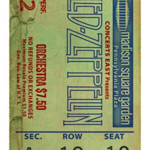 Led Zepplin at Madison Square Garden Concert Ticket image 2