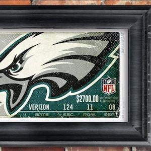 Superbowl 52 - Philadelphia Eagles Vintage Ticket Poster