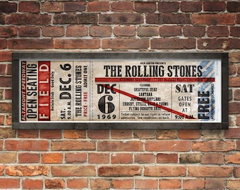 Altamont Ticket Stub Poster