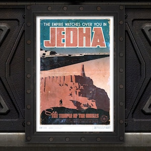 Star Wars - Rogue One - Jedha Travel Poster