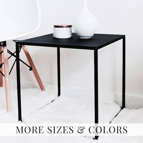 Side Table Black Coffee Table Side Table Modern Cube Table Bed Side Table Bedside Tables Nightstand Night Stand black end table #pcd2