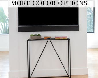 Minimalist Metal Console Table: Mid-Century Modern Entryway Furniture