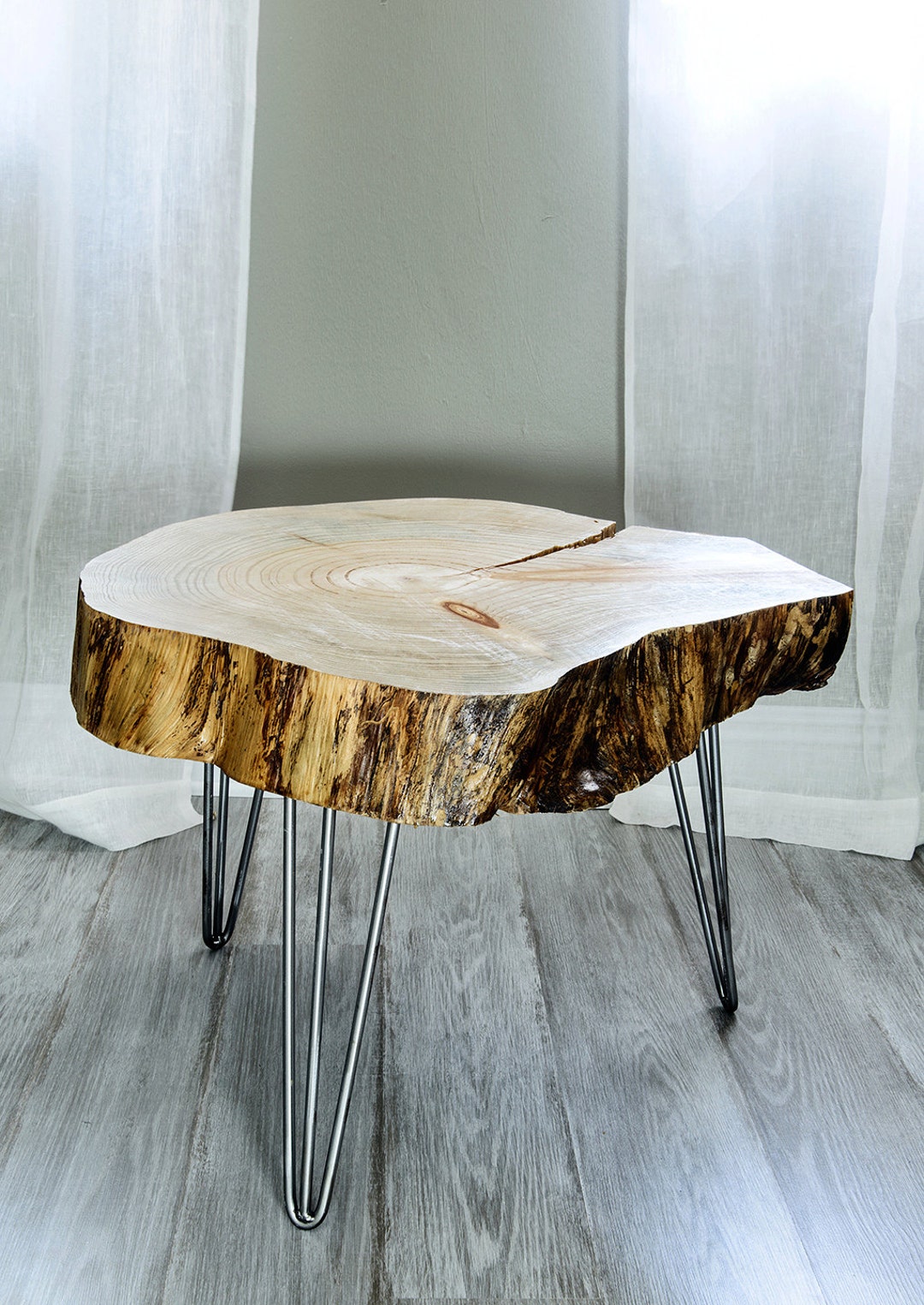 Wood slice table discount
