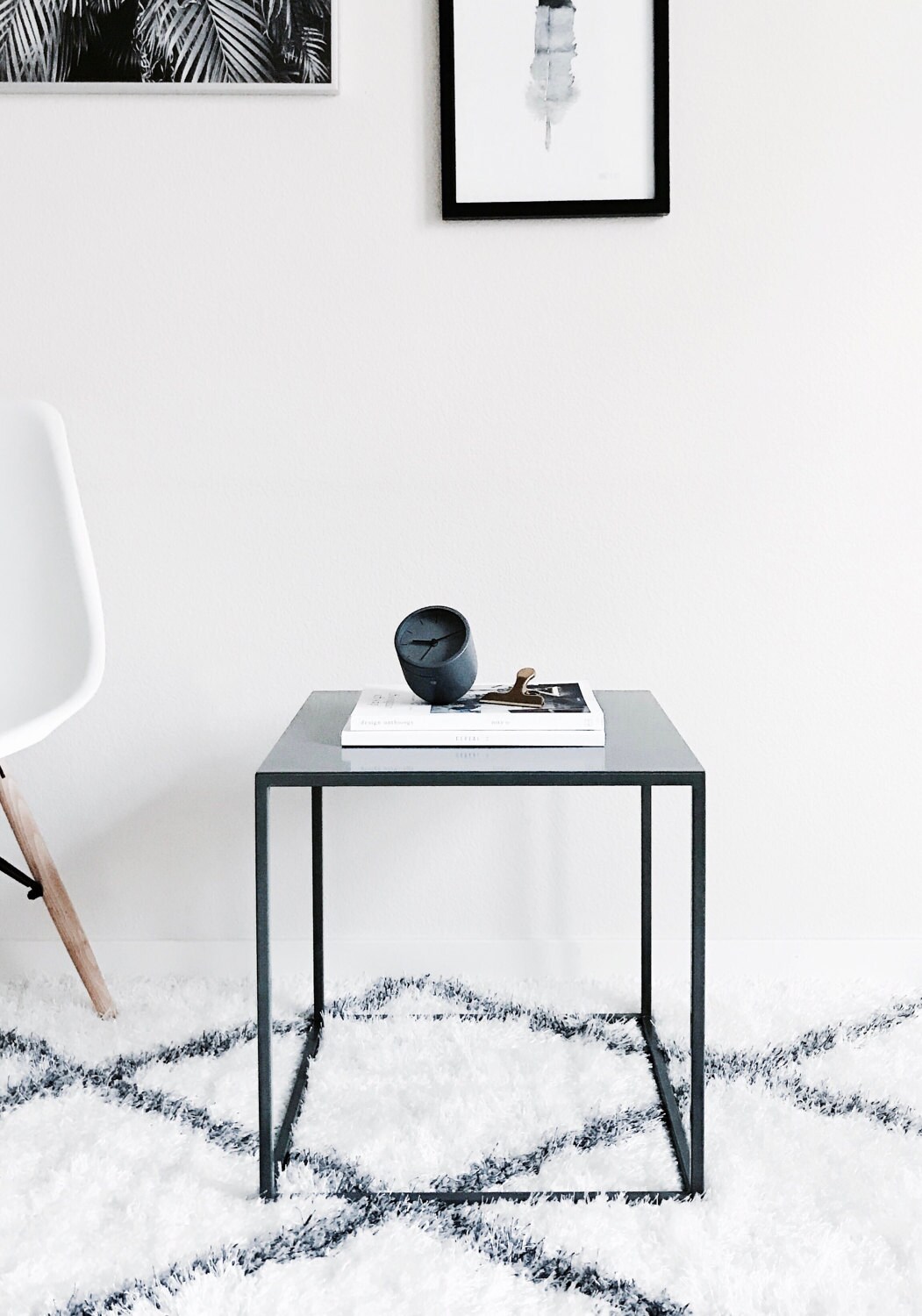 Bedside Table Corner Coffee Table Metal Side Table Midcentury Etsy