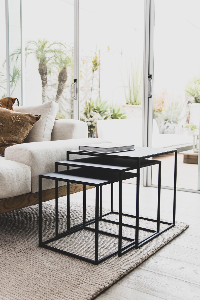 Nesting Tables Side Modern Cube Image 0