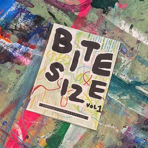 Bite Size Volume 1 • Queer Food Zine • 1 Page Zine • Queer Art • Food Zine