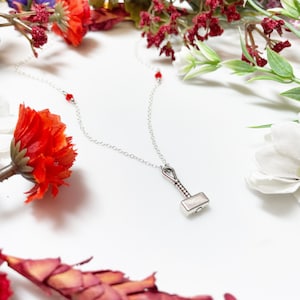 Thor Themed Necklace • Mjölnir Hammer Necklace • Norse God of Thunder • Thor Odinson • Sterling Silver Chain