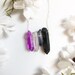 Asexual Pride Flag Crystal Necklace • Ace Flag Jewelry • Solid Sterling Silver Chain • LGBTQ Jewelry • Queer Babe • Ace Babe