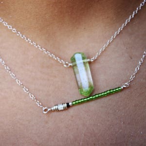 Lightsaber Necklace Choose A Style Stainless Steel Chain Star Wars Inspired Jedi/Sith Necklace Green