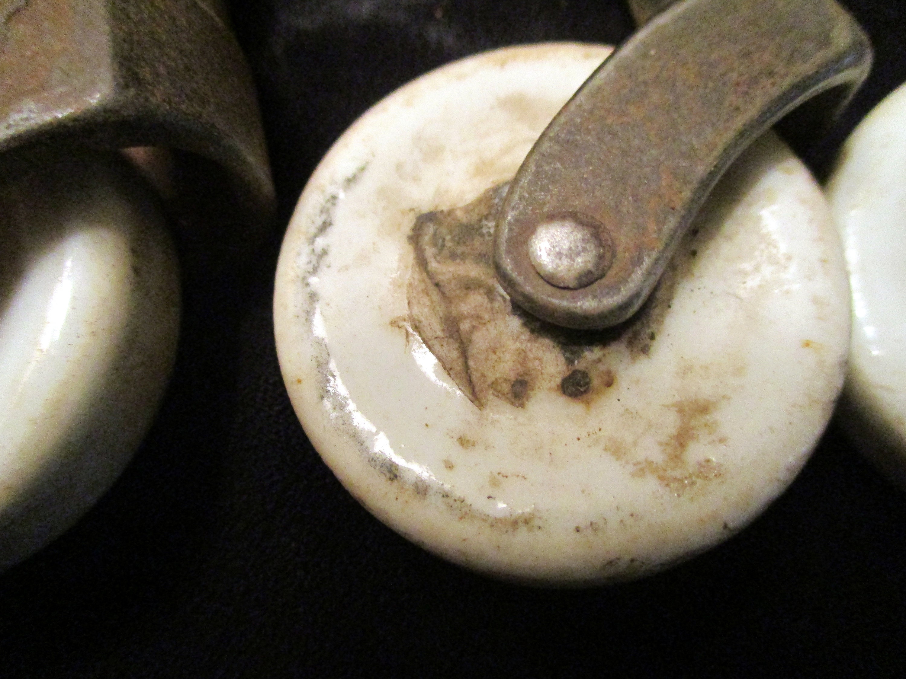 Antique Porcelain Ceramic Casters Set of 8 Furniture Etsy