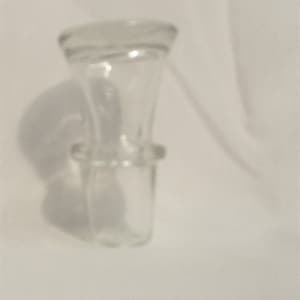 Bottle Stopper Small Crystal Perfume Bottle Stopper Flat Top 2 Inches by 1 Inch