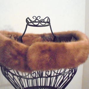 Mink Collar Vintage Mink Neck Wrap Scarf Shrug Free Shipping