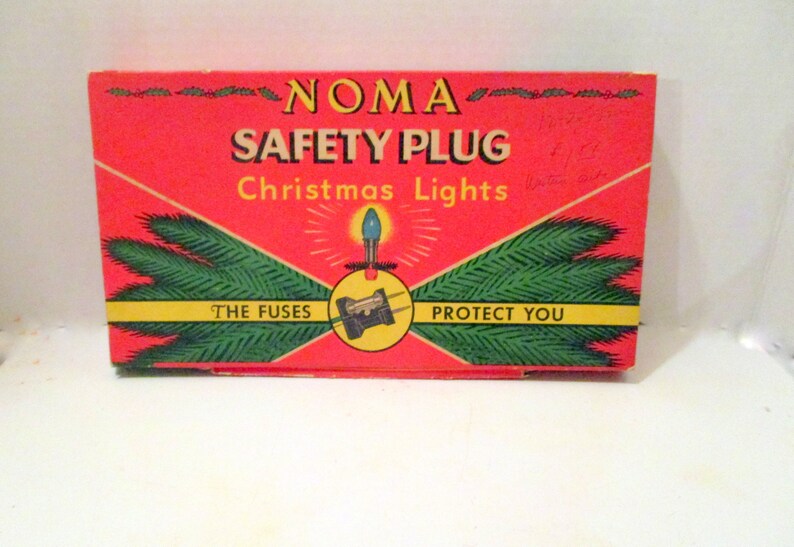 NOMA Christmas Lights Safety Plugs Original Box Working Etsy