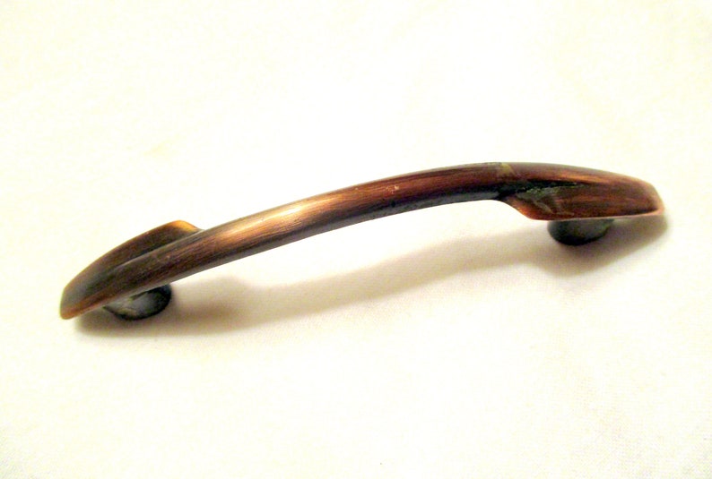 Vintage Copper Drawer Cabinet Handles Mcm Set Of 6 4 Inches Etsy