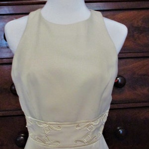 Jim Hjelm Occasions Wedding Dress Prom Gown Mother of The Bride Ivory Size 10 Couture Debutant