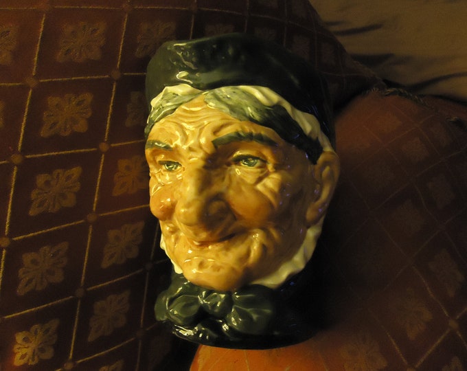 Royal Doulton Large Toby Mug Jug Toothless Granny Etsy