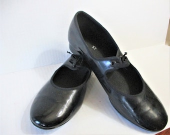 American Ballet Theatre ABT Spotlights Size Black Patent Tap