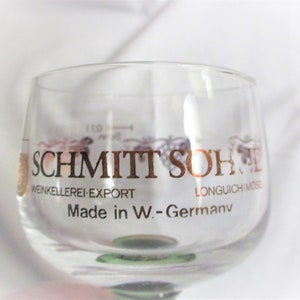 Schmitt Sohne West Germany Cordial Liqueur Wine Glass 4.5 Inches Tall ...