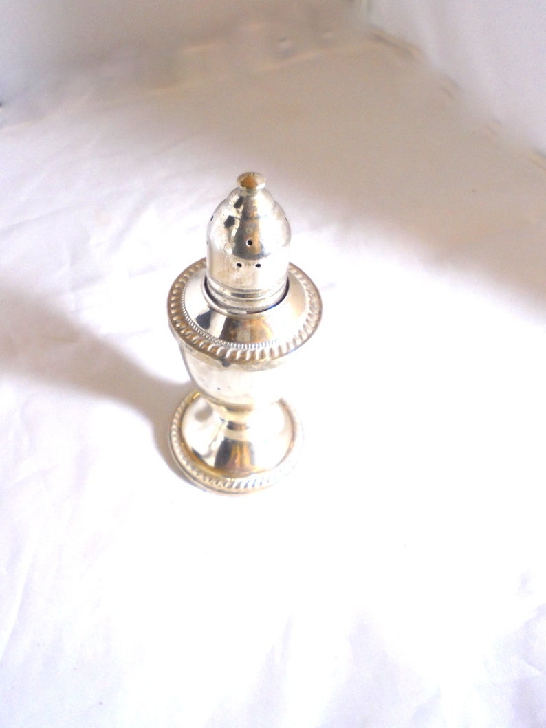 Duchin Sterling Silver Salt and Pepper Weighted Glass Lining