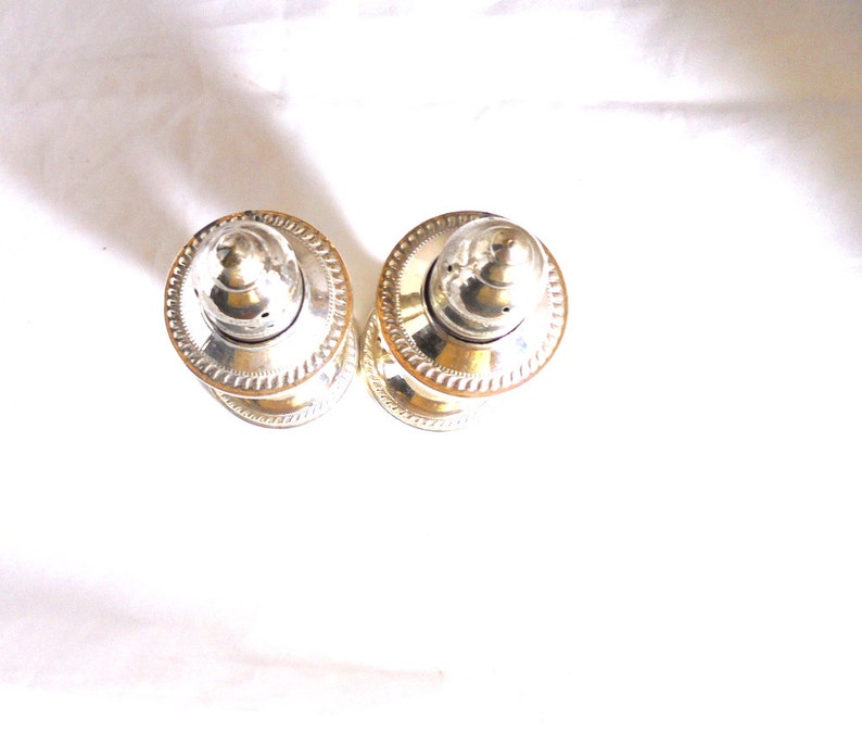 Duchin Sterling Silver Salt and Pepper Weighted Glass Lining