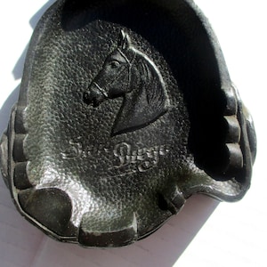 Cowboy Spur Ashtray San Diego Souvenir Horse Head Lone Star Texas Long Horn Steer Belt Buckle Cast Iron Trinket Catch All Tobacciana