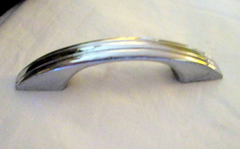 1930/'s 4.5 Inches Set of 7 Cabinet Handles Art Deco Drawer Handles Mid Century Modern National Lock Co
