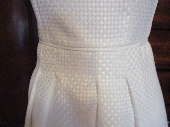 Halter Dress White High Low Hem Aiden Mattox Size… - image 9