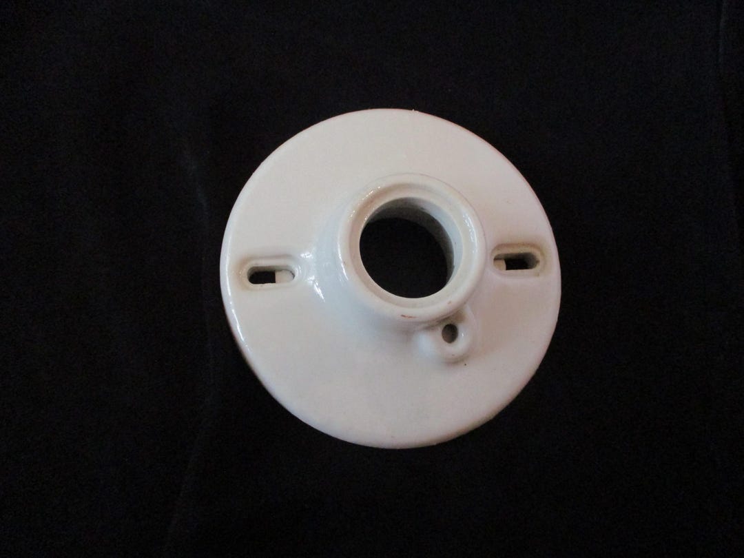 Porcelain Light Socket Vintage Home Restration Renovation White Glazed ...