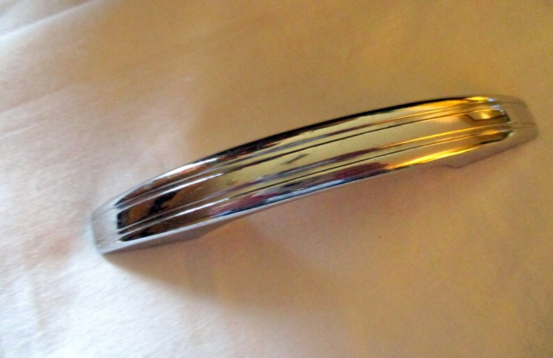 1930/'s 4.5 Inches Set of 7 Cabinet Handles Art Deco Drawer Handles Mid Century Modern National Lock Co