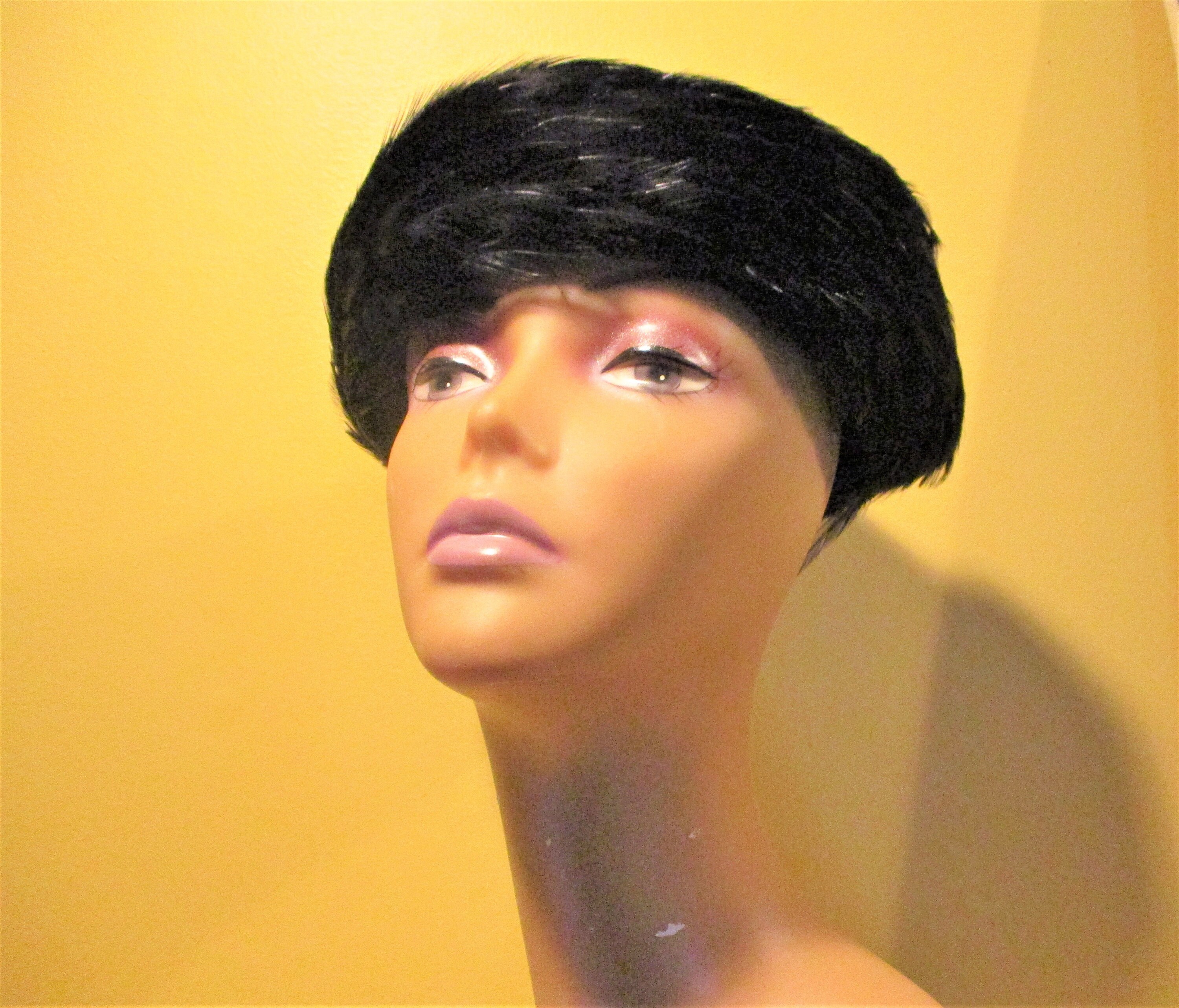 Black Feather Hat Vintage Jeanne Et 