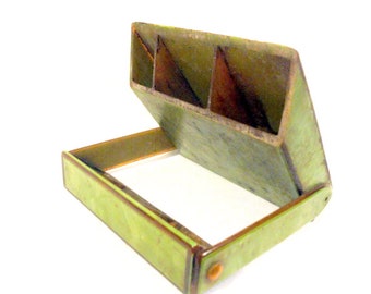 Vintage Gillette Travel Safety Razor Kit Mini Celluloid Case Brass Blade Case Swing Out Case Free Shipping