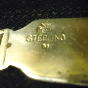 Sterling Silver Lady Sterling Butter Knife 1927 Weidlich