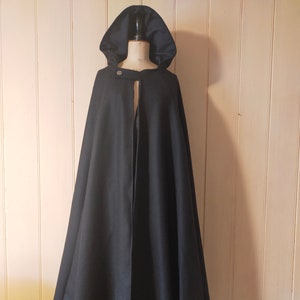 Black Wool Cloak