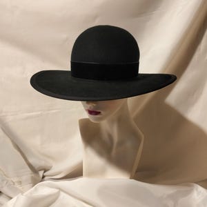 Black Wide Brim Hat