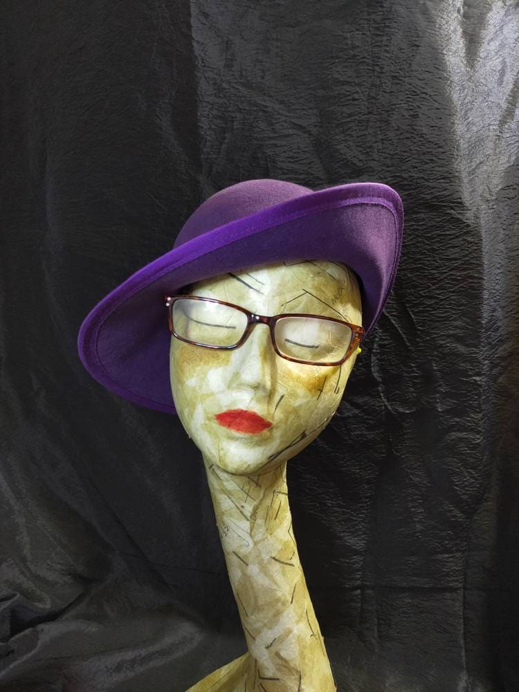 パープルのボーバトンスタイルハット - Etsy 日本