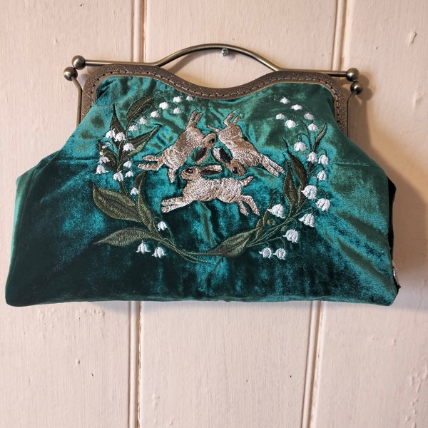 Three Hares and Lily of the Valley Bag