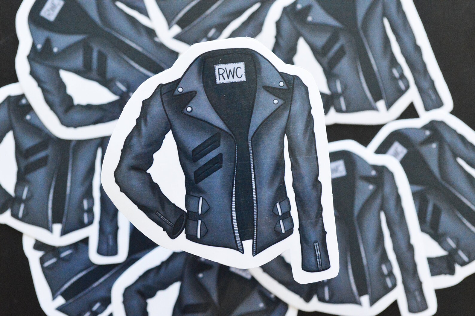 Leather Jacket Waterproof DieCut Vinyl Sticker Decal Etsy