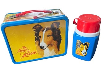 Vintage The Magic of Lassie Lunchbox and Thermos