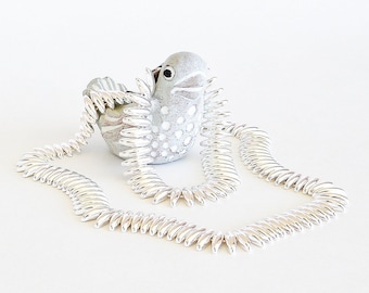 NAPIER Sultry Silvery Link Necklace and Bracelet Set
