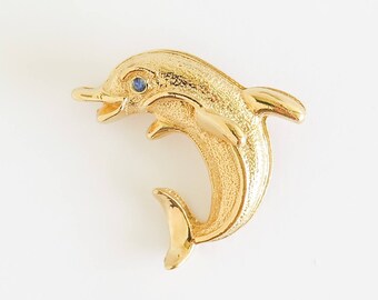 GERRYS Smiling Dolphin Brooch Pin